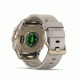 fēnix® 8 – 43 mm, AMOLED - Sapphire, Soft Gold with Limestone Leather Band - 010-02903-40 - Garmin